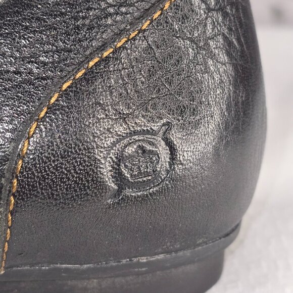 BORN BALLET FLATS BROWN LEATHER ROUND TOE WITH BUCKLE STRAP DESIGN EUC SIZE 10 - Picture 5 of 9